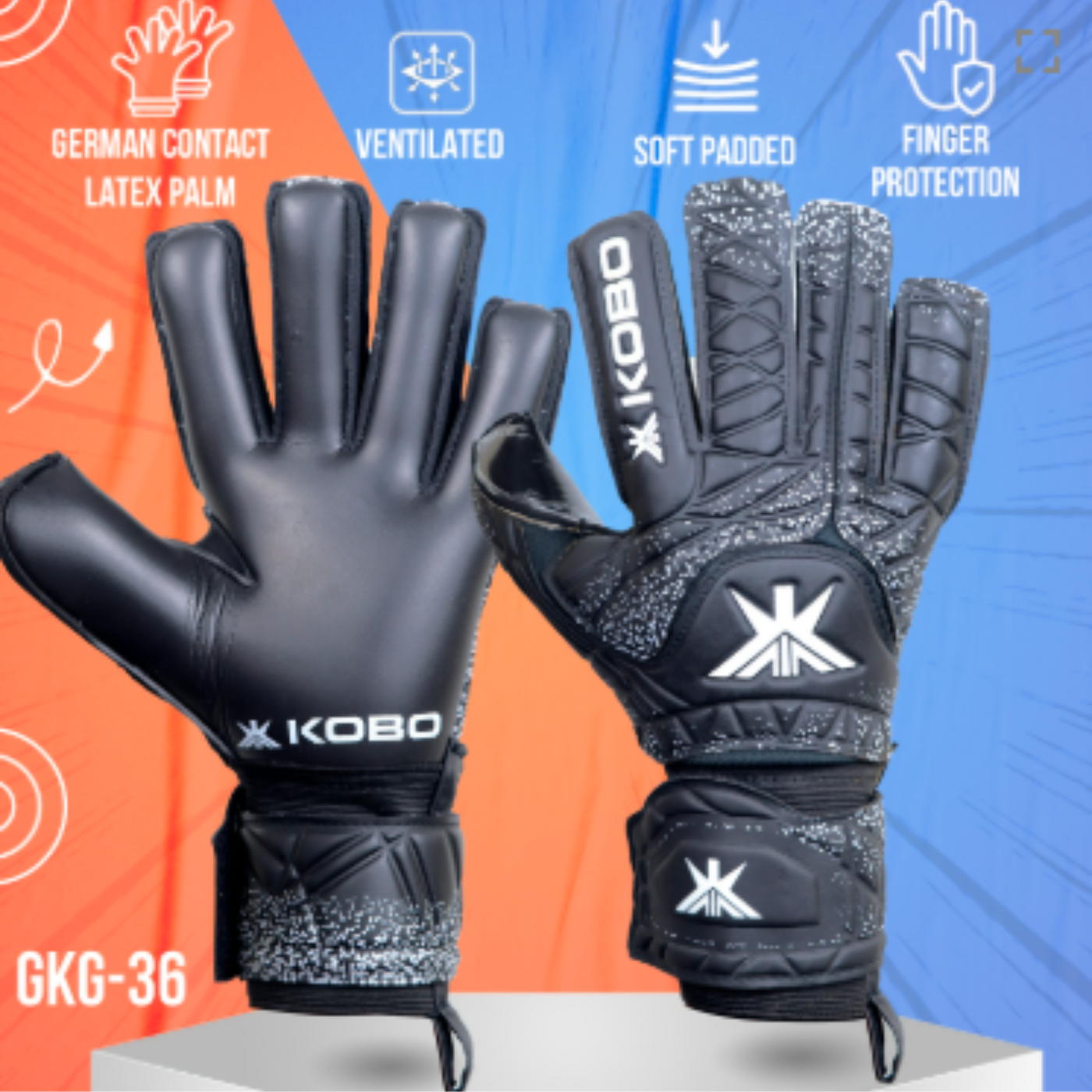 Kobo GKG-36 Football Goalkeeper Gloves