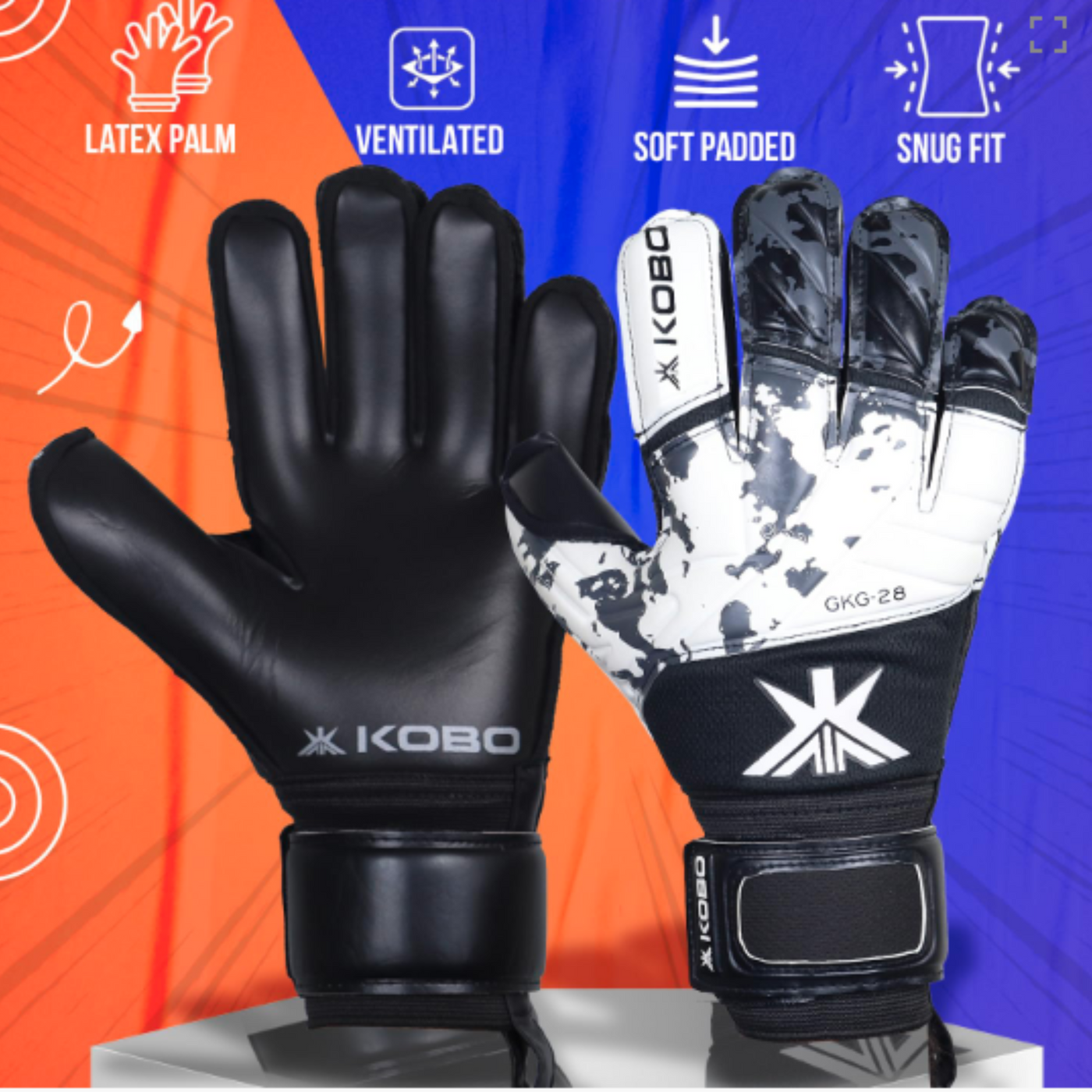 Kobo GKG-28 Football Goalkeeper Gloves