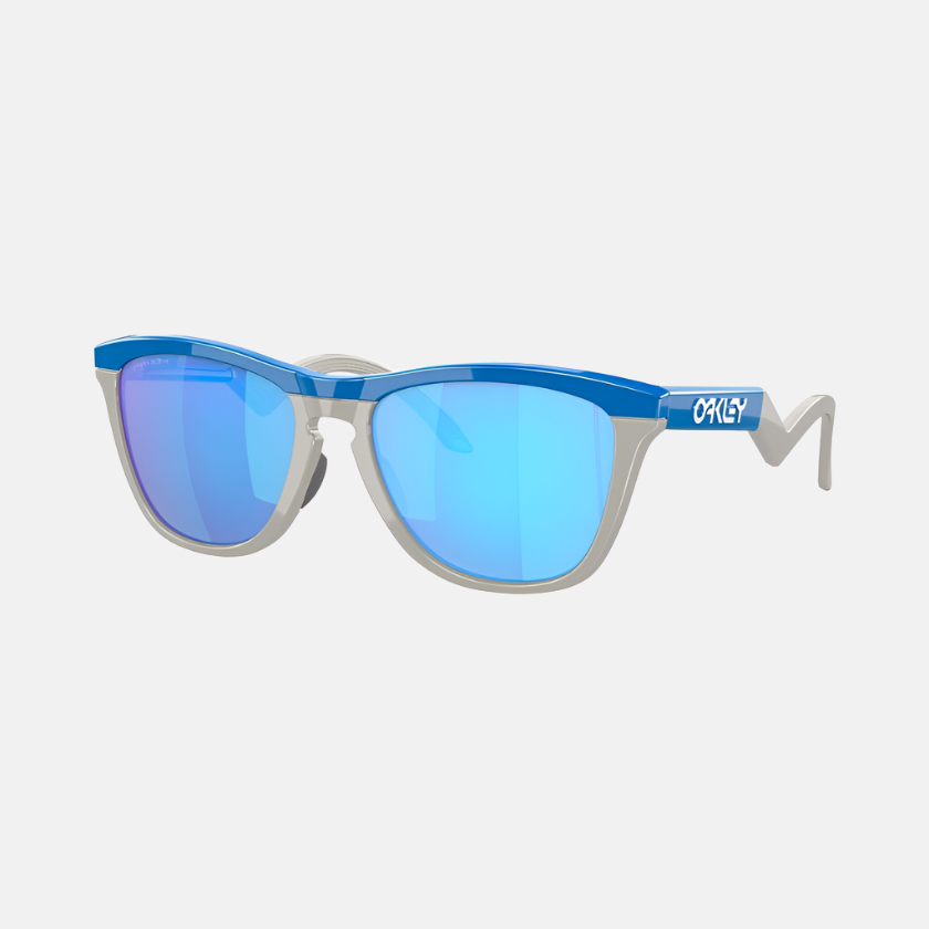 Oakley Frogskins Hybrid Primary Blue and Cool Grey/Prizm Sapphire Lenses