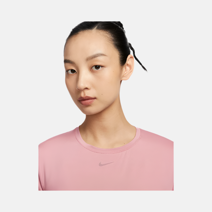 Nike One Classic Dri-FIT Short-Sleeve Women's Top -Elemental Pink/Black