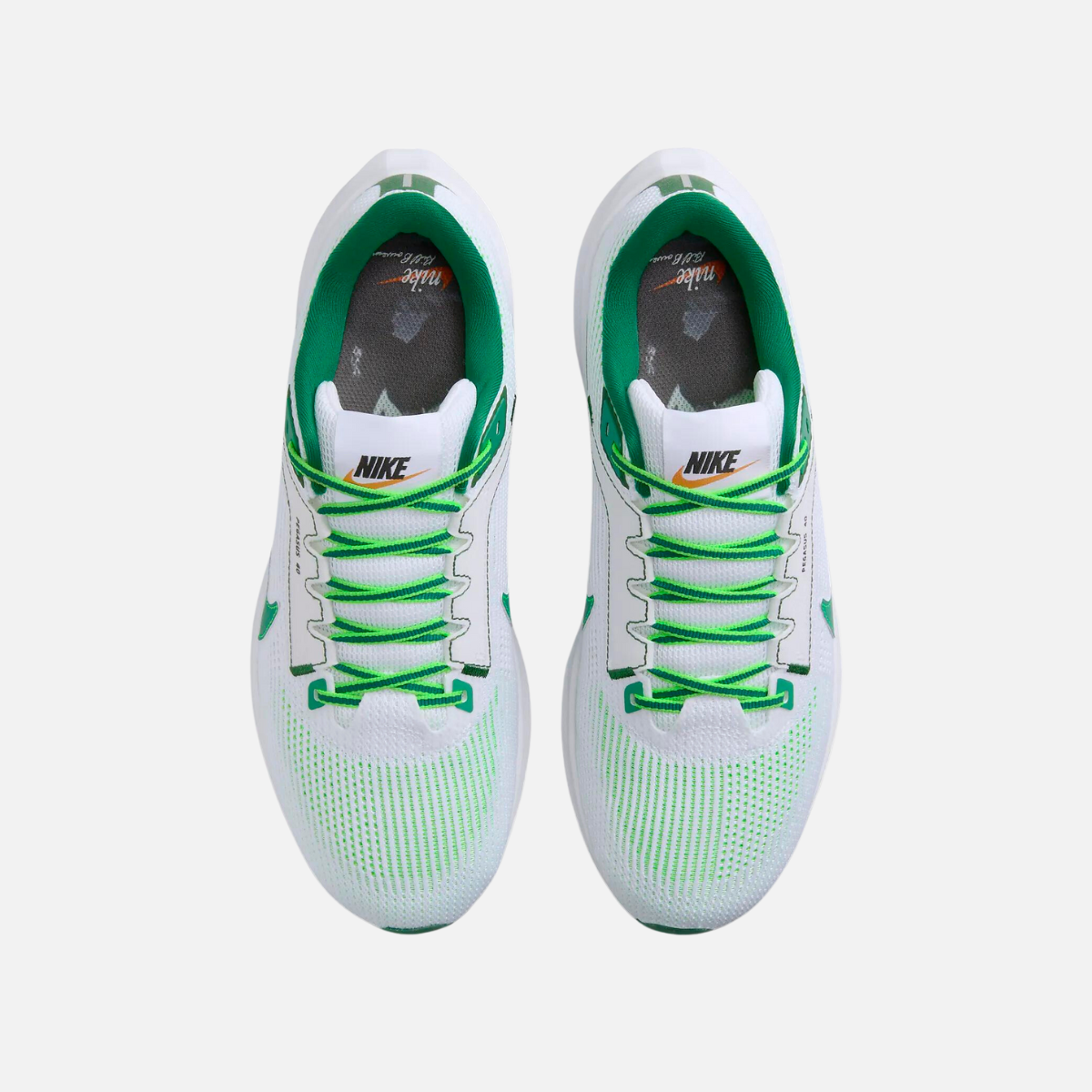 Nike Pegasus 40 Premium Men's Road Running Shoes -White/Fir/Green Strike/Malachite