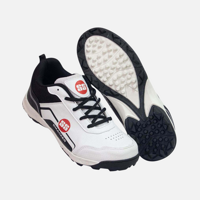 SS Smacker Men's Cricket Shoes -Black/White