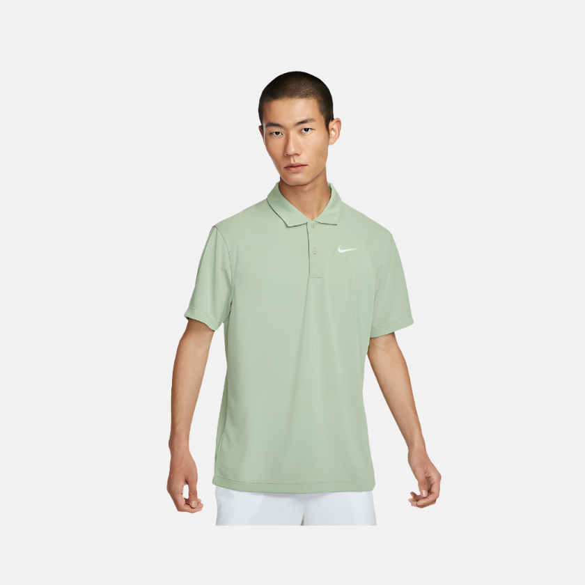 NikeCourt Dri-FIT Men's Tennis Polo T-shirt -Jade Horizon/White