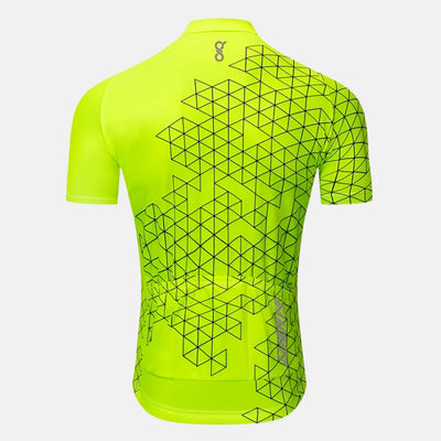 Gambitt Cruiser Men's Cycling Jersey –Fluo Yellow/Pathwire