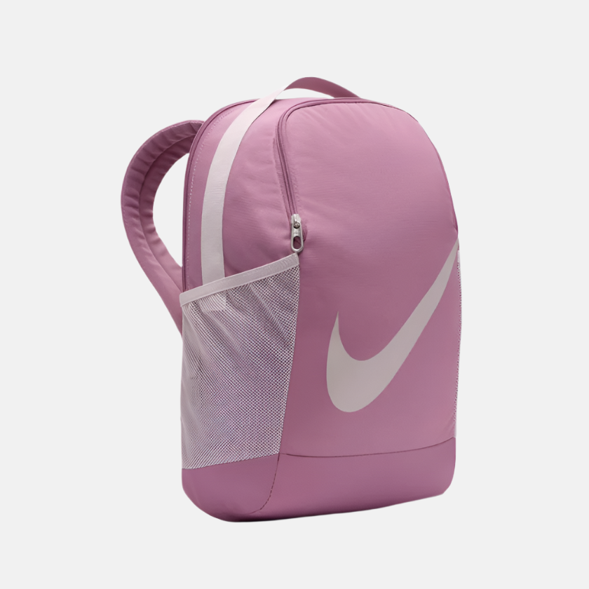 Nike Brasilia Kids' Backpack 18L -Plum Dust/Platinum Violet/Platinum Violet