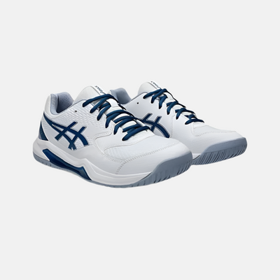 Asics GEL-DEDICATE 8 Men's Tennis Shoes -White/Mako Blue