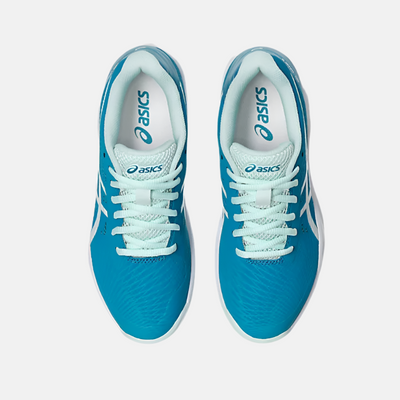 Asics GEL-GAME 9 Women's Tennis Shoes -Teal Blue/White