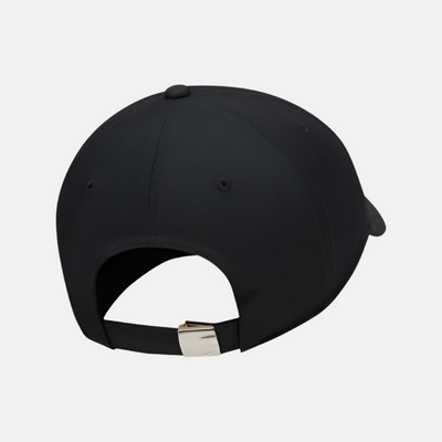 Nike Dri-FIT Club Unstructured Metal Swoosh Cap -Black/Metallic Silver