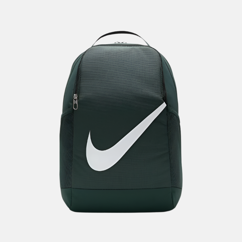 Nike Brasilia Kids Backpack (18L) -Vintage Green/Vintage Green/White