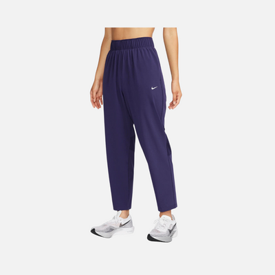 Nike Dri-FIT Fast Women's Mid-Rise 7/8 Running Trousers -Purple Ink