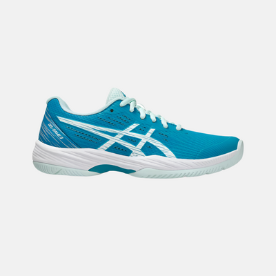 Asics GEL-GAME 9 Women's Tennis Shoes -Teal Blue/White