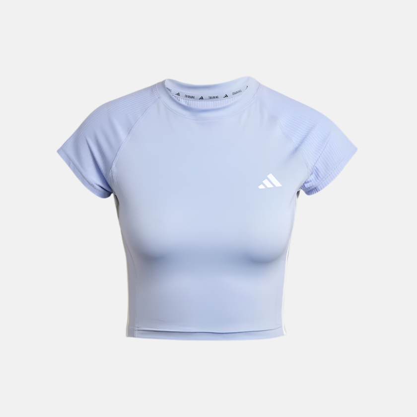 Adidas Hyperglam Rib Women's Training T-shirt -Violet Tone