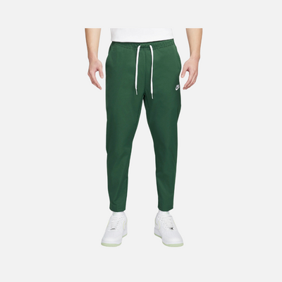 Nike Club Woven Tapered-Leg Men's Trousers -Fir/White