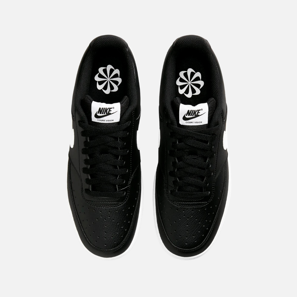 Nike Court Vision Low Next Nature Men's Shoes -Black/Black/White