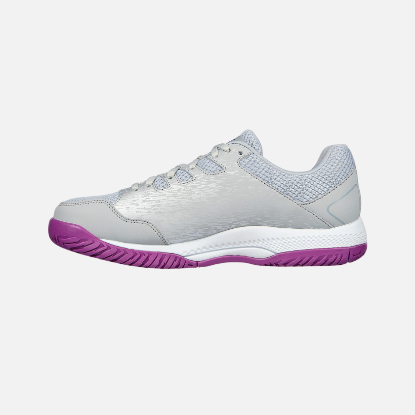 Skechers Viper Court Women's Pickleball Shoes -Gray/Purple