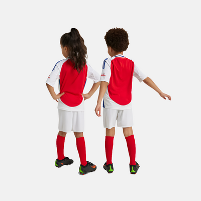 Arsenal 24/25 Home Kids Unisex Football Mini Kit (1-6 Years) -Better Scarlet/White