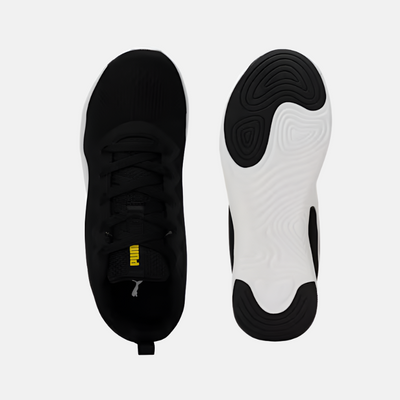 Puma Softride Vital Engineered Mesh Men's Running Shoes -Black/White/Lemon Meringue