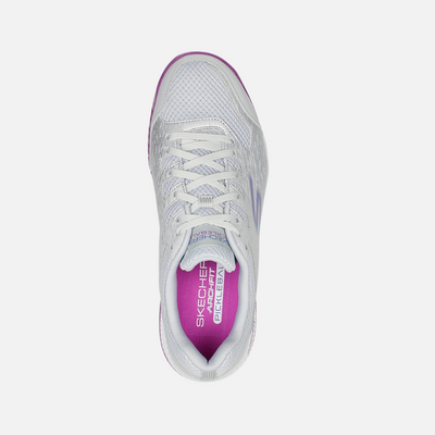 Skechers Viper Court Women's Pickleball Shoes -Gray/Purple