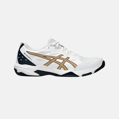 Asics Gel-Rocket 11 Men's Badminton Shoes -White/Pure Gold