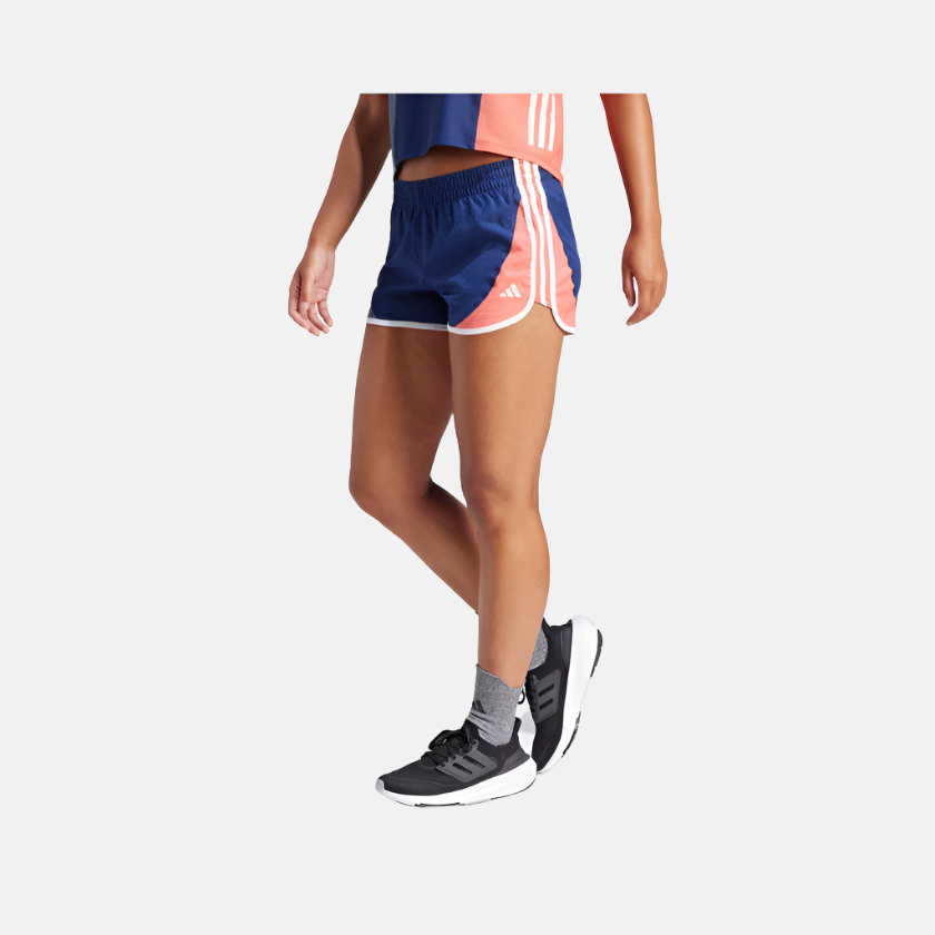 Adidas Own The Run Colorblock Women's shorts -Dark Blue/Preloved Ink/Preloved Scarlet