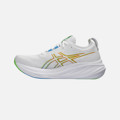Asics GEL-NIMBUS 26 Men's Running Shoes - White/Waterscape