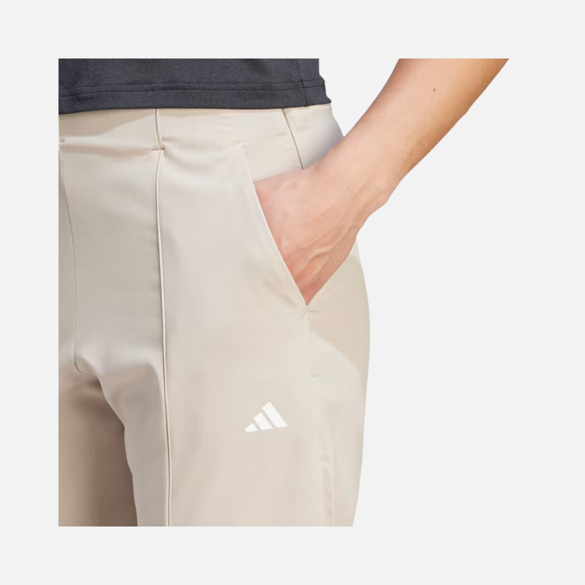 Adidas Aeroready Train Essential Woven Women Training Pant -Wonder Beige/White