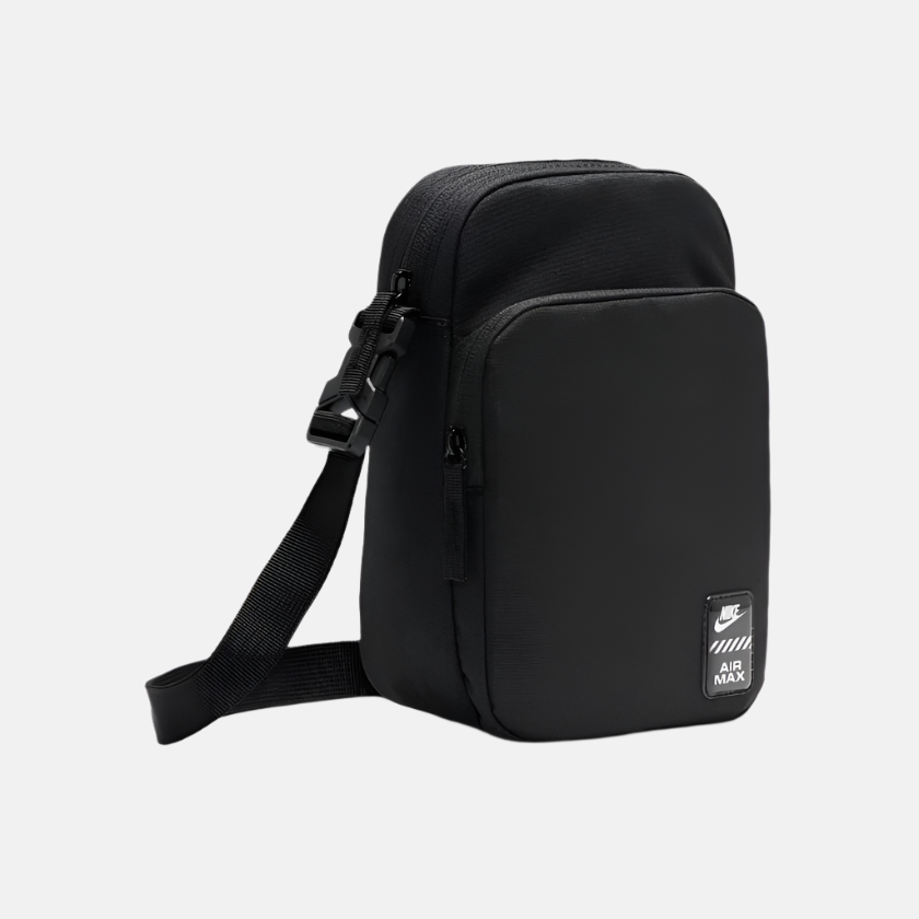 Nike Air Max Heritage Cross-Body Bag (4L) -Black/Black/Dark Smoke Grey