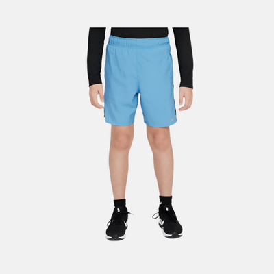 Nike Dri-FIT Challenger Big Kids Boys Training Shorts -Blue Beyond/Black