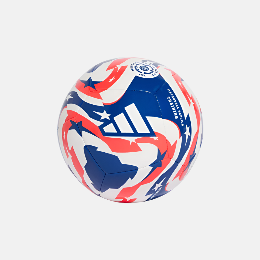 Adidas Mundial de Clubes FIFA 25 Training FootBall -White/Power Blue/Lucid Red/Black