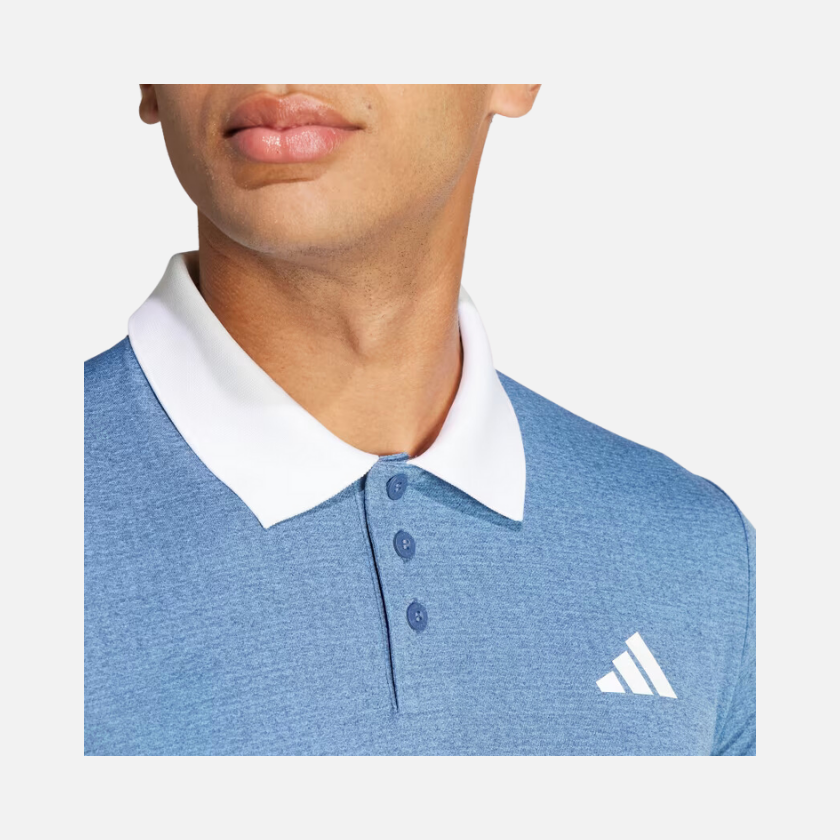 Adidas Tennis Freelift Men's Tennis Polo T-shirt -Preloved Ink/Blue Burst