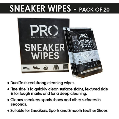 Pro Sneaker Cleaning Wipes Pack Of 20