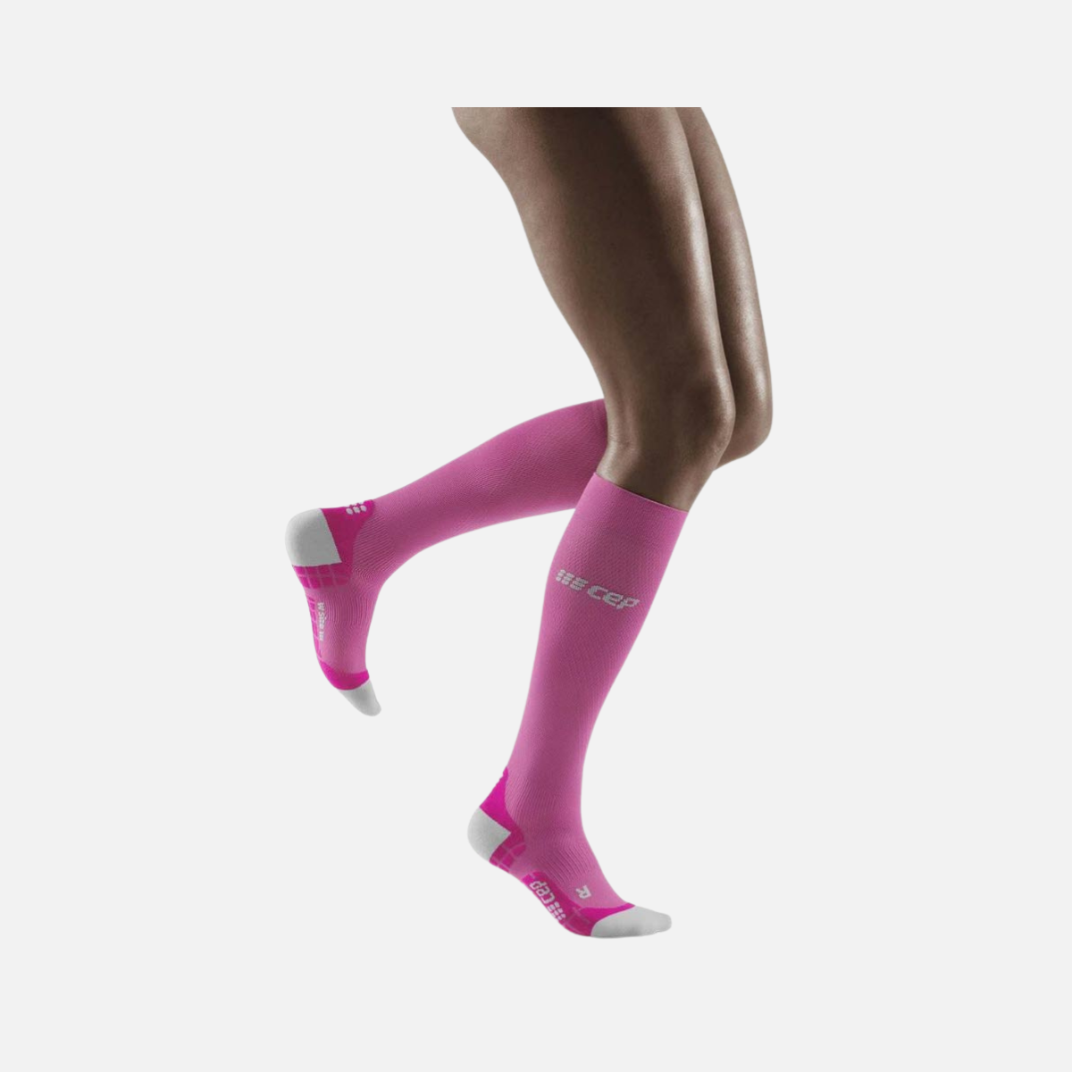 Cep Run Compression Ultralight Women's Socks -Pink/Grey