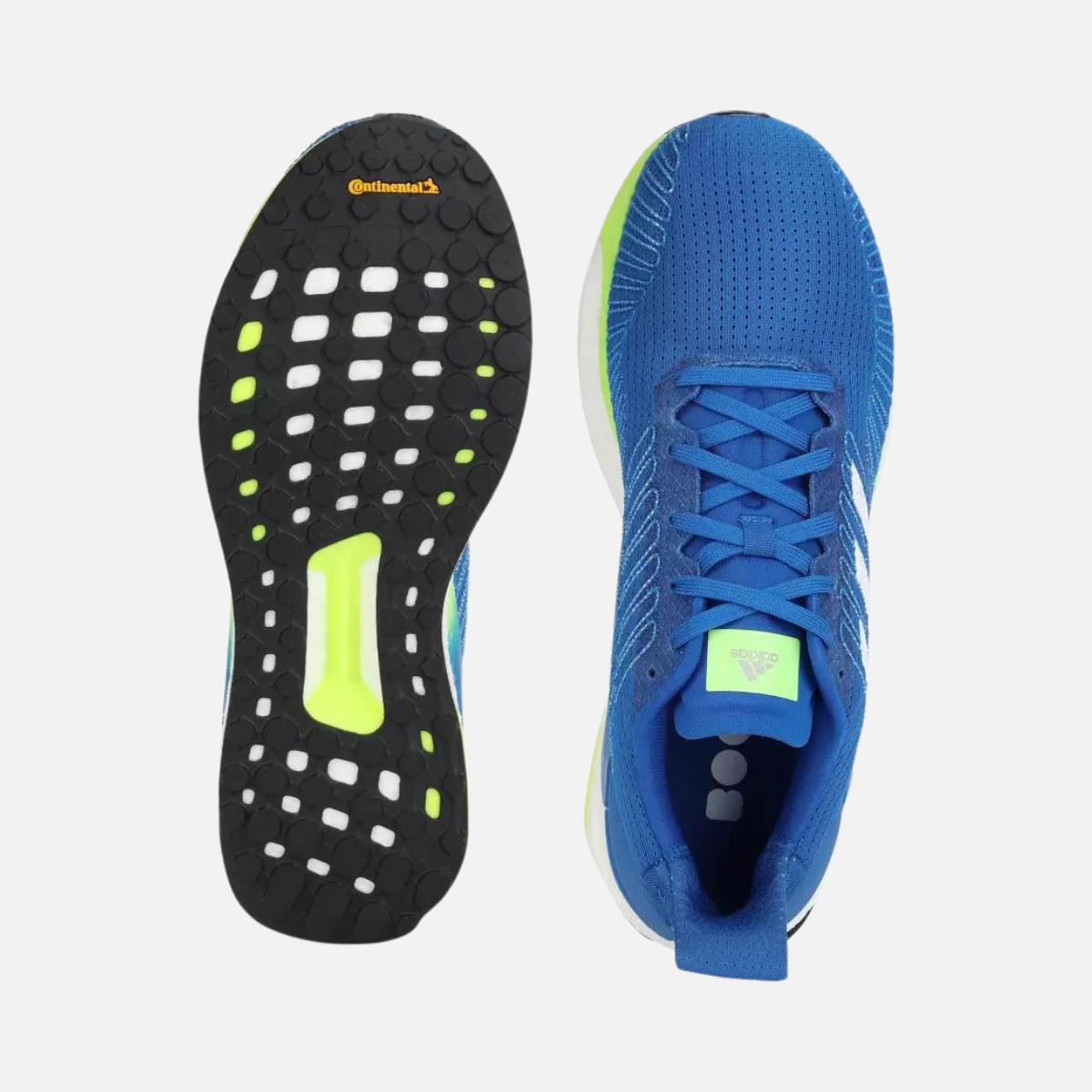 Adidas Men Solar Boost 19 Men's  Running Shoes -Glory Blue/White/Green