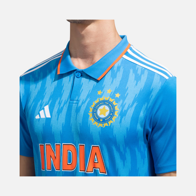 Adidas India Cricket Odi Fan Men's Jersey -Bright Blue