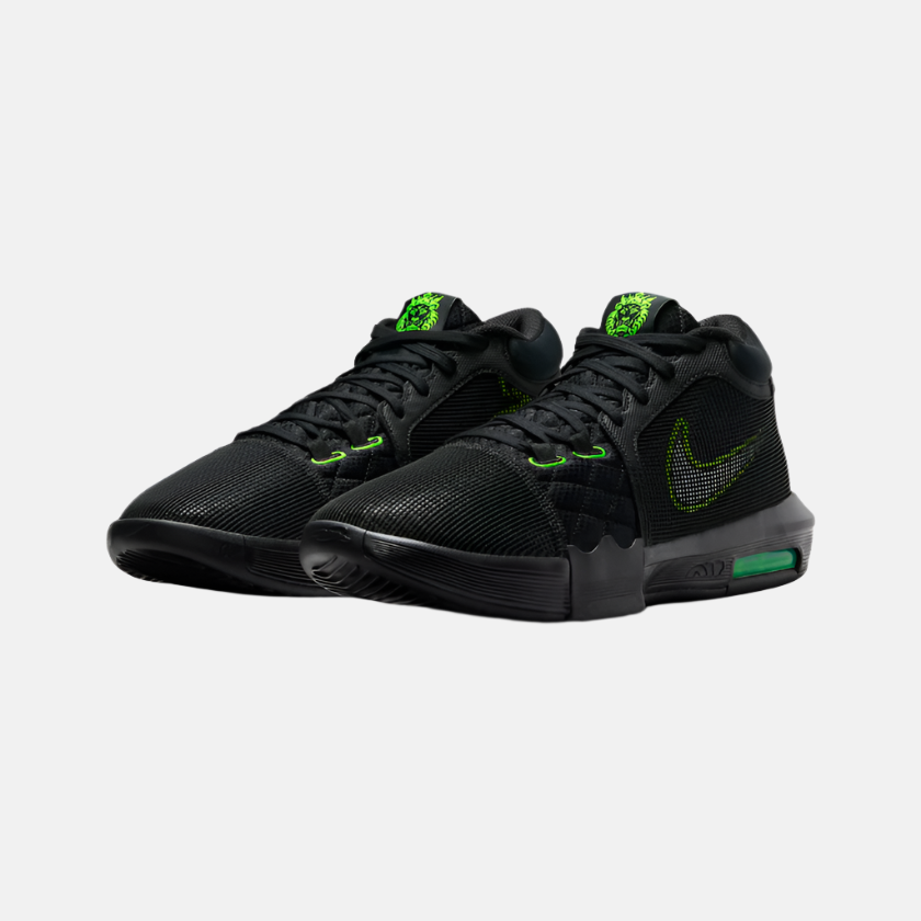 Nike LeBron Witness 8 EP Men's Basketball Shoes - Black/Volt/White