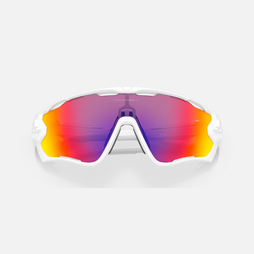 Oakley Jawbreaker Prizm Road Lenses, Polished White Frame Sunglasses