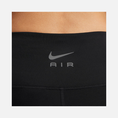 Nike Air Mid-Rise 7/8 Women's Running Leggings with Pockets -Black/Black