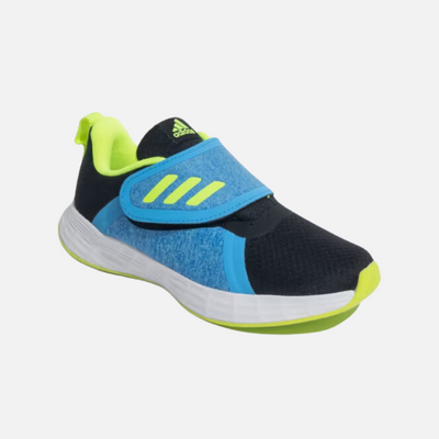 Adidas Credulo 2.0 Kids Unisex Shoes (4-16Year) -Black/Pulse Blue/Lucid Lemon