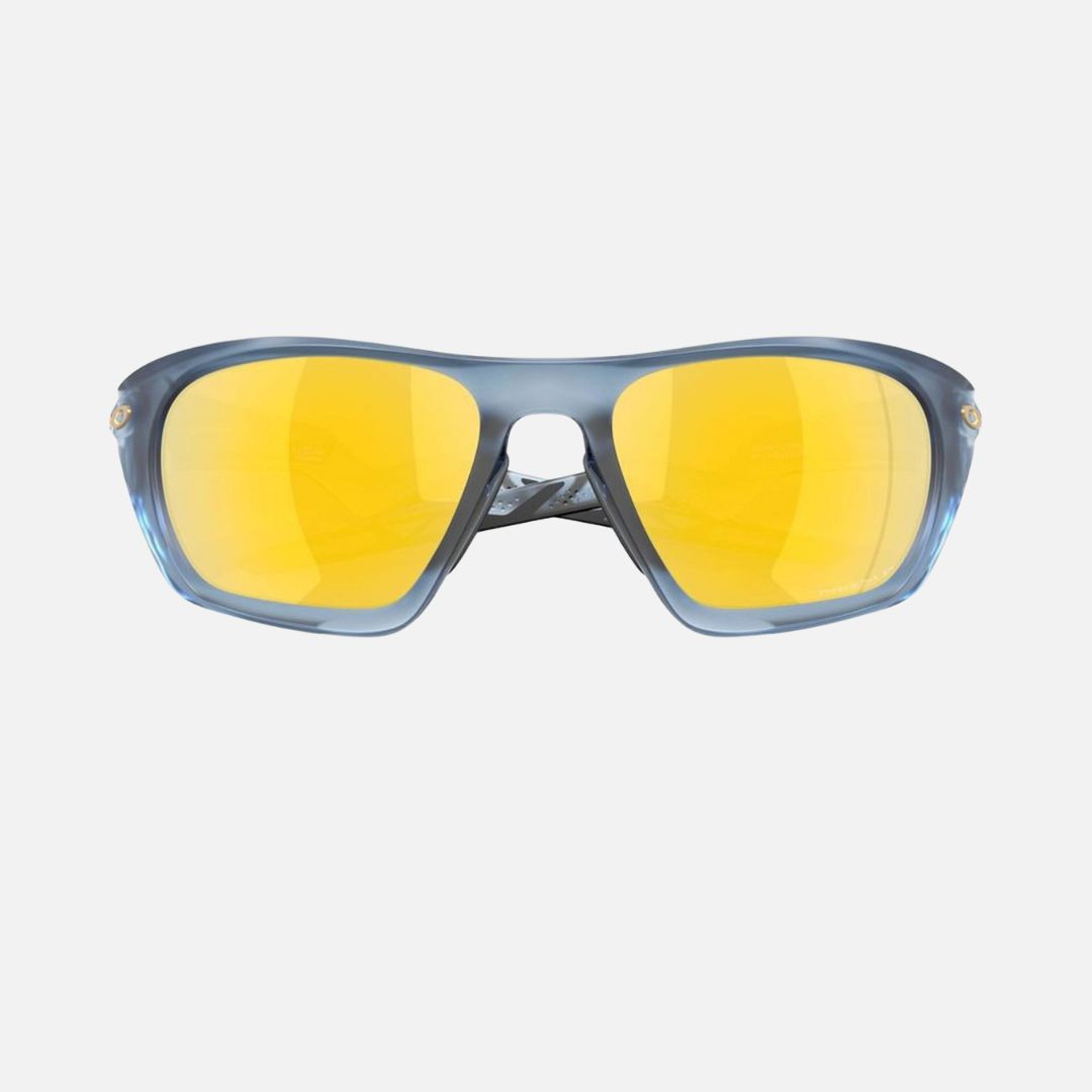 Oakley Lateralis Sunglasses Matte Transparent Abyss/Prizm 24k Polarised Lenses