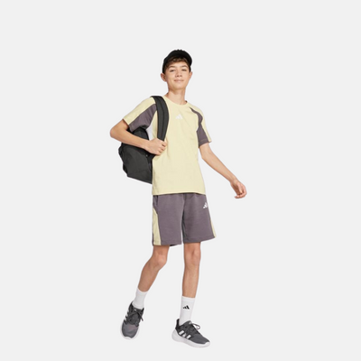Adidas Kid's Seasonal Essentials Colorblock Shorts – GRESTRPOWYELWHITE