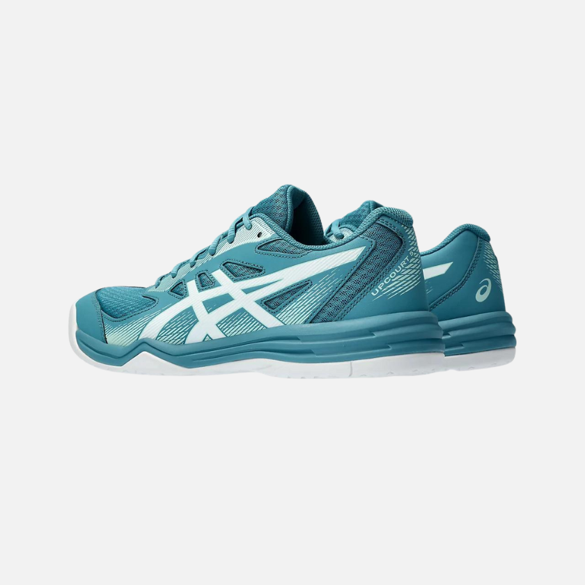 Asics UPCOURT Men's Badminton Shoes -Blue Teal/White