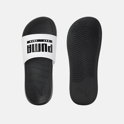 Puma Popcat Pacify Unisex Slide - Black/White