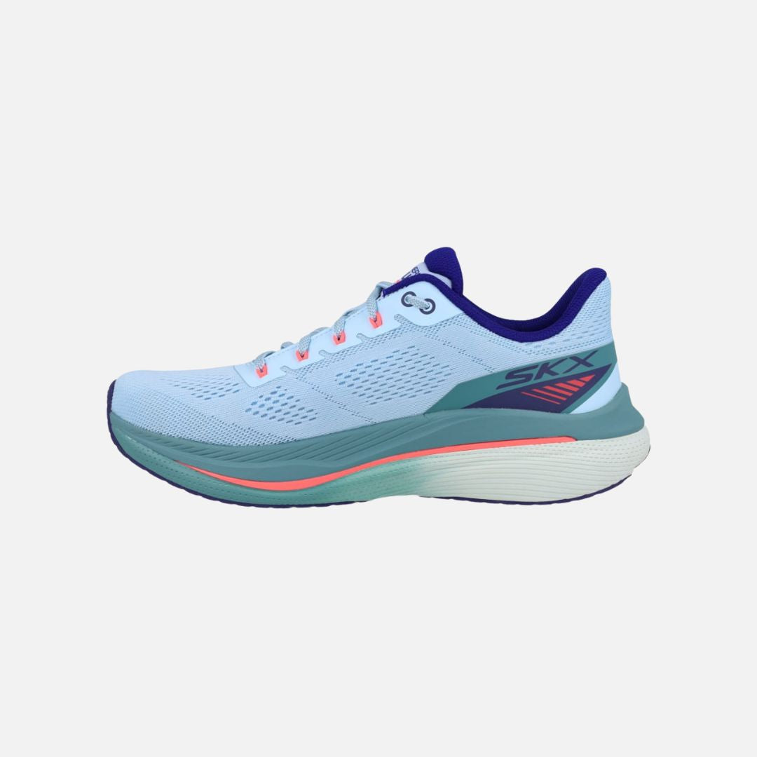 Skechers MAX CUSHIONING PROPULSION Womens Walking shoes -LIGHT BLUE/NAVY
