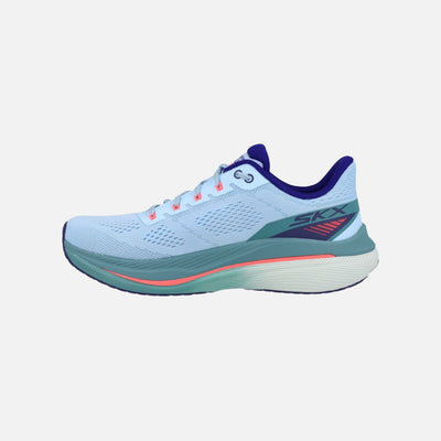Skechers MAX CUSHIONING PROPULSION Womens Walking shoes -LIGHT BLUE/NAVY