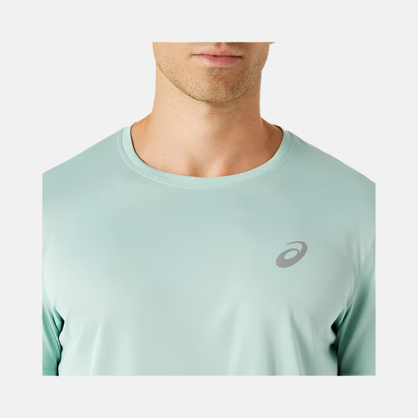 Asics Silver Short Sleeve Men's Running T-shirt -Light Celadon