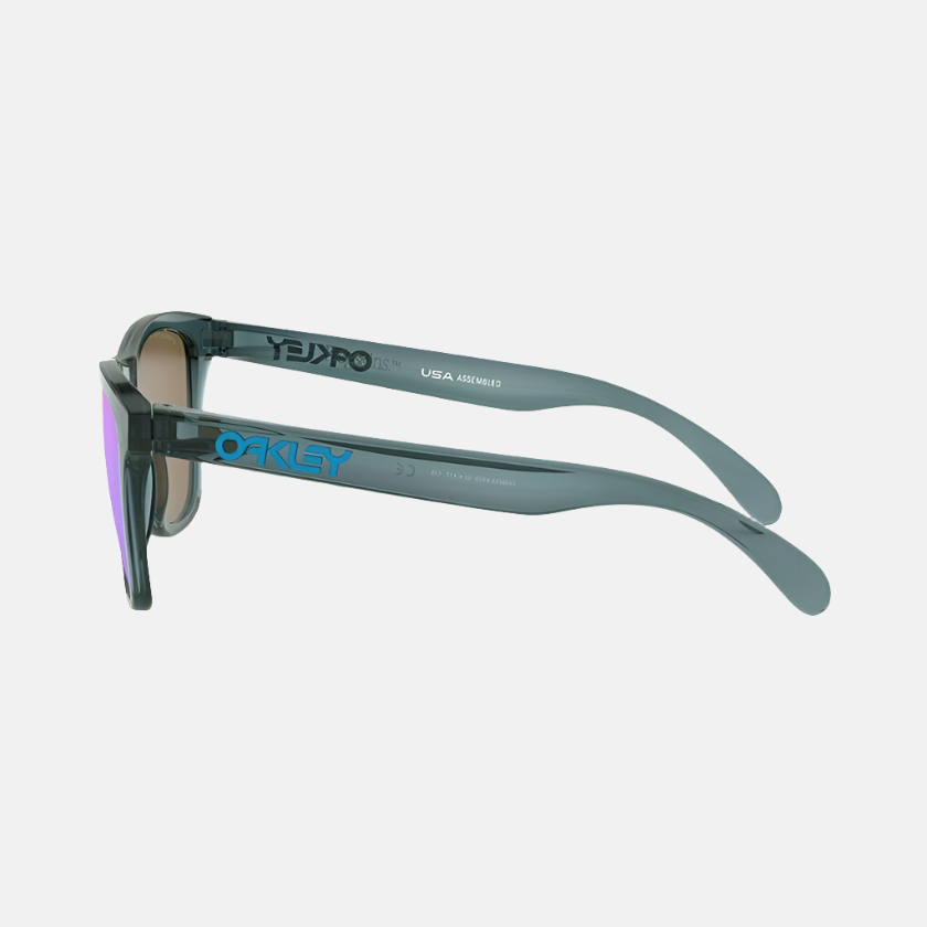 Oakley Frogskins Crystal Black/Prizm Sapphire Polarised Lenses