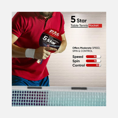 STAG GLOBAL 5 Star Table Tennis (T.T) Racket