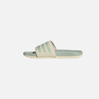Adilette Comfort Slides Wonder White / Linen Green Met. / Linen Green Met.