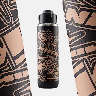 Nike Recharge Chug Bottle – 710ml (24oz) – Black/Apricot Agate