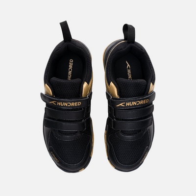 Hundred Court Star Kids Badminton Shoes -Black/Gold